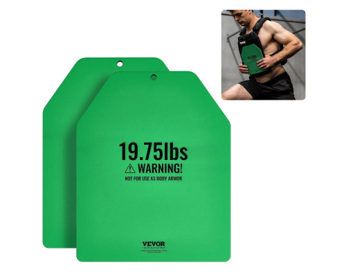 Плити для вагового жилета VEVOR 8,9 кг, зелені