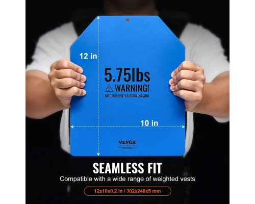 Плити для вагового жилета VEVOR JSPB-5.75 сині