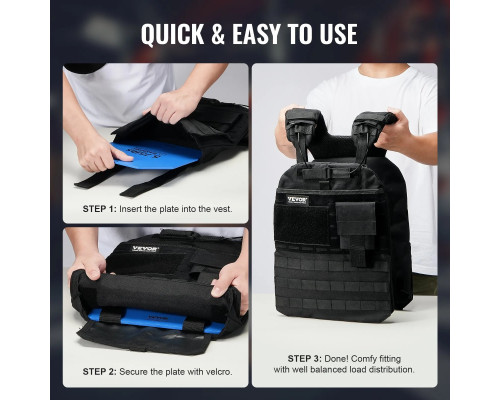 Плити для вагового жилета VEVOR JSPB-5.75 сині