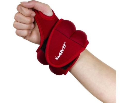 Ручні гирі Movit 2 х 2 кг, червоний неопрен Ручні гирі Movit 2 х 2 кг, червоний неопрен