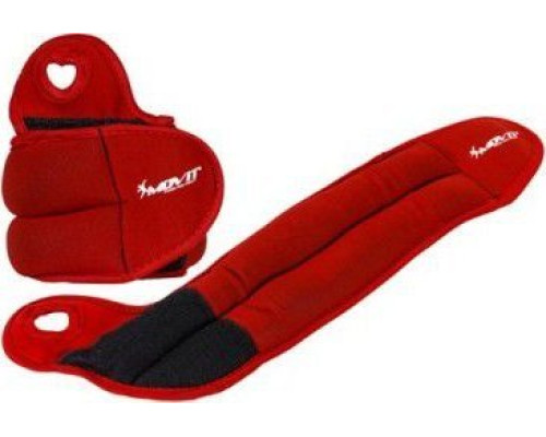 Ручні гирі Movit 2 х 2 кг, червоний неопрен Ручні гирі Movit 2 х 2 кг, червоний неопрен