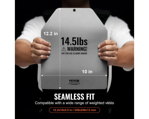 Плити для вагового жилета VEVOR Curved 13,16 кг
