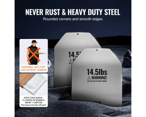 Плити для вагового жилета VEVOR Curved 13,16 кг