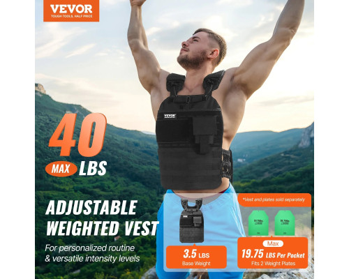 Обтяжувальний жилет VEVOR 18,14 кг