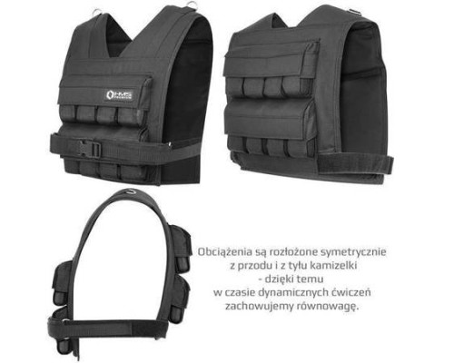 Ваговий жилет KTO16 16 KG HMS PREMIUM - 16 кг/чорний Ваговий жилет KTO16 16 KG HMS PREMIUM - 16 кг/чорний