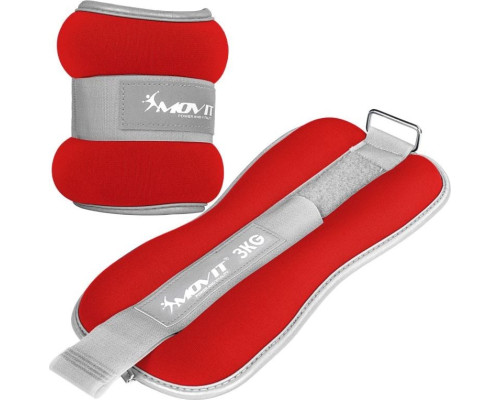 Обтяжувачі Movit Neoprene, світловідбиваючі манжети - 2 х 3 кг Обтяжувачі Movit Neoprene, світловідбиваючі манжети - 2 х 3 кг