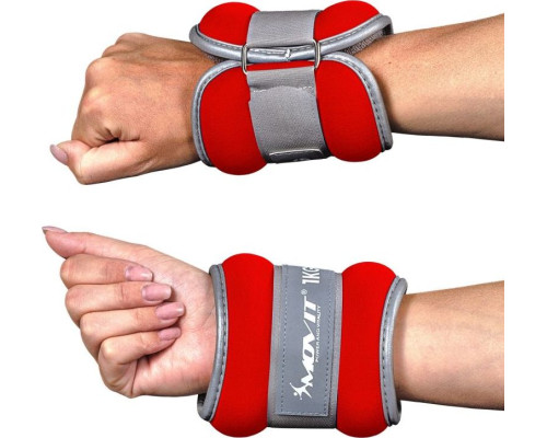 Обтяжувачі Movit Neoprene, світловідбиваючі манжети - 2 х 3 кг Обтяжувачі Movit Neoprene, світловідбиваючі манжети - 2 х 3 кг