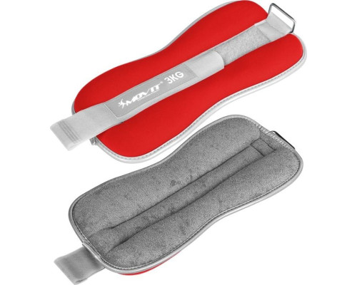 Обтяжувачі Movit Neoprene, світловідбиваючі манжети - 2 х 3 кг Обтяжувачі Movit Neoprene, світловідбиваючі манжети - 2 х 3 кг