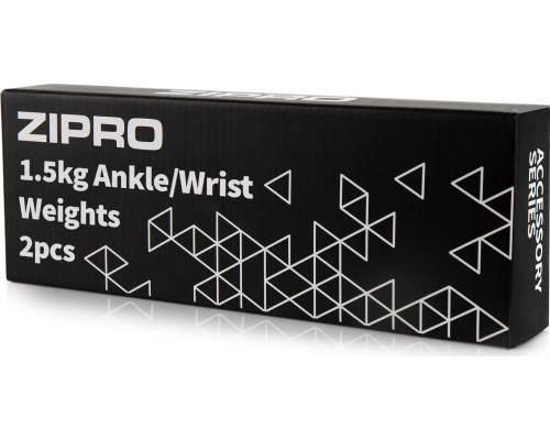 Обтяжувачі для щиколотки та зап'ястя Zipro 1,5 кг (2 шт.), сірий Обтяжувачі для щиколотки та зап'ястя Zipro 1,5 кг (2 шт.), сірий