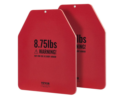 Плити для вагового жилета VEVOR 7,94 кг, червоні