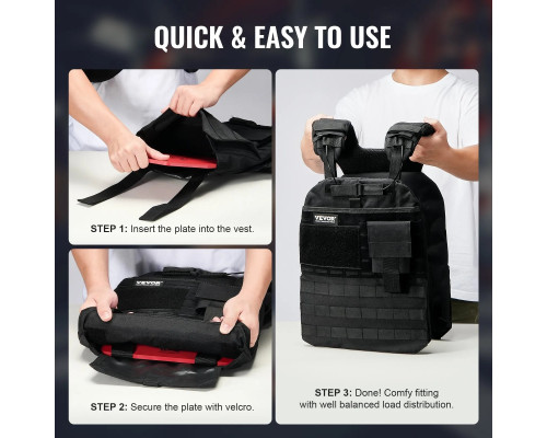 Плити для вагового жилета VEVOR 7,94 кг, червоні