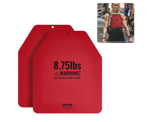 Плити для вагового жилета VEVOR 7,94 кг, червоні