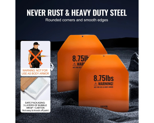 Плити для вагового жилета VEVOR 7,94 кг, оранджеві