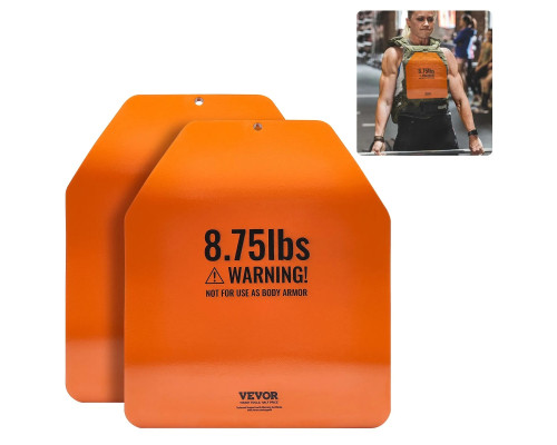 Плити для вагового жилета VEVOR 7,94 кг, оранджеві