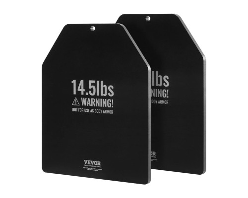 Плити для вагового жилета VEVOR 13,16 кг, чорні