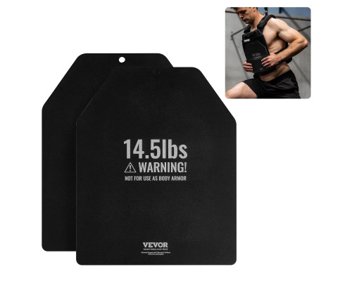 Плити для вагового жилета VEVOR 13,16 кг, чорні