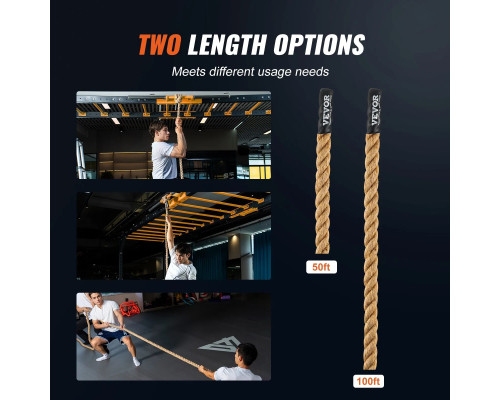 Канат тренувальний VEVOR 38,1 мм - 6,1 м