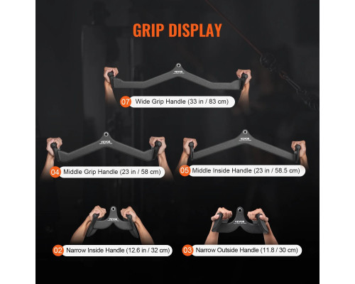 Ручки для верхньої тяги VEVOR TSJC-1, 2, 3, 5#, TSZW-4#