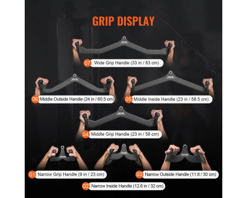 Набір ручок для верхньої тяги  VEVOR TSJC-1