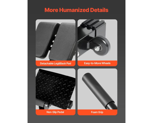 Багатофункціональна лава VEVOR 5030, чорно-червоний