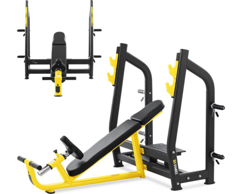Тренувальна лава Gymrex чорно-жовта Тренувальна лава Gymrex чорно-жовта