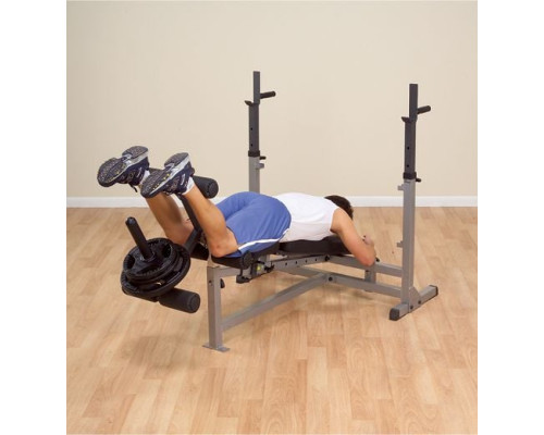 Лава Body-Solid з тренажерною стійкою GDIB46L Professional (1289) Лава Body-Solid з тренажерною стійкою GDIB46L Professional (1289)