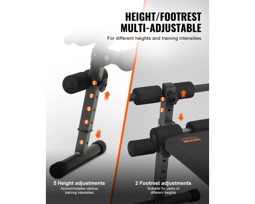 Багатофункціональна тренажерна лава VEVOR TL906