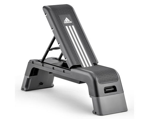 Степ-платформа з функцією лави Adidas HIIT Deck, чорно-біла