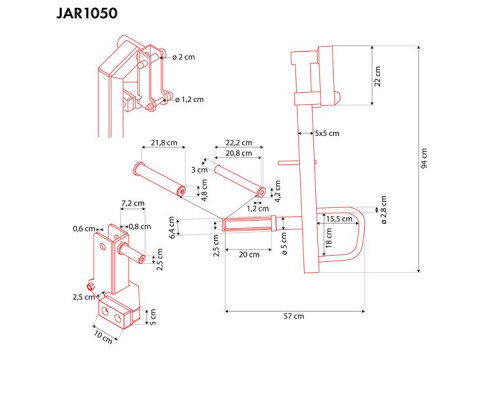Ручки для жиму HMS JAR1050