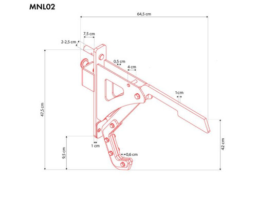 Ручки поворотні для присідань HMS MONOLIFT MNL02
