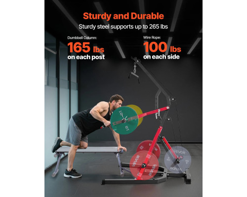 Тренажер для тренування тіла VEVOR, чорно-червоний