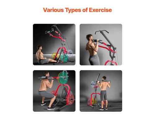 Тренажер для тренування тіла VEVOR, чорно-червоний