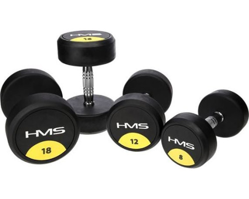 Гантель HMS HG PRO прогумована 1 х 18 кг Гантель HMS HG PRO прогумована 1 х 18 кг