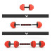 SGGX30 DUMBBELL SET-BARBELL 30KG HMS