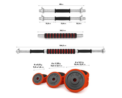 SGGX30 DUMBBELL SET-BARBELL 30KG HMS SGGX30 DUMBBELL SET-BARBELL 30KG HMS