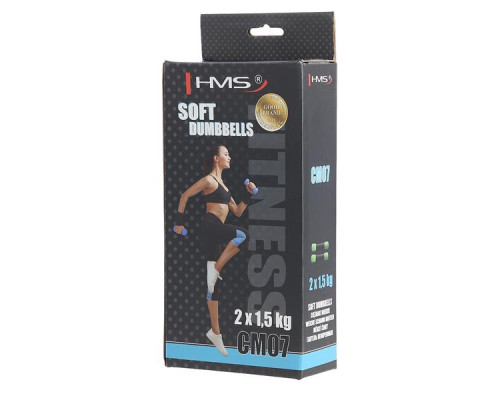 М'які гантелі 2 x 1,5 кг HMS CM07 М'які гантелі 2 x 1,5 кг HMS CM07