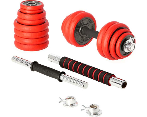 Гантелі розбірні HMS SGGX30 з перехідником для штанги, 2 x 15 кг Гантелі розбірні HMS SGGX30 з перехідником для штанги, 2 x 15 кг