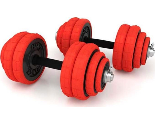 Гантелі розбірні HMS SGGX30 з перехідником для штанги, 2 x 15 кг Гантелі розбірні HMS SGGX30 з перехідником для штанги, 2 x 15 кг