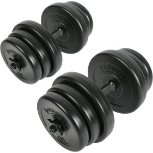 Гантелі Physionics бітумні 2 х 20 кг