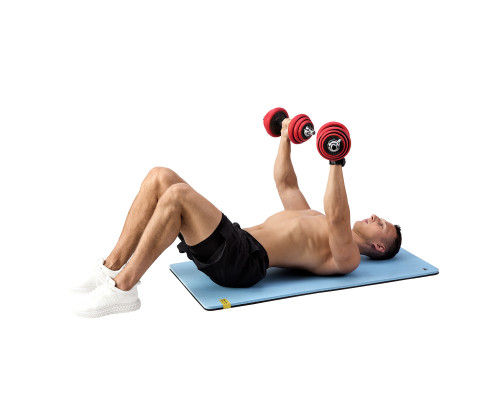 Гантелі розбірні HMS SGGX20 з перехідником для штанги, 20 кг