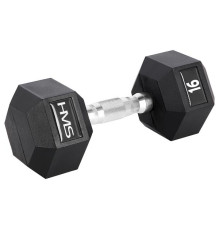 Гантель шестигранна HMS HEX PRO, 16 кг
