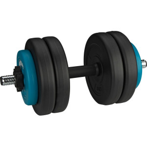 Гантель бітумна Avento 42DF-BLK, 15 кг