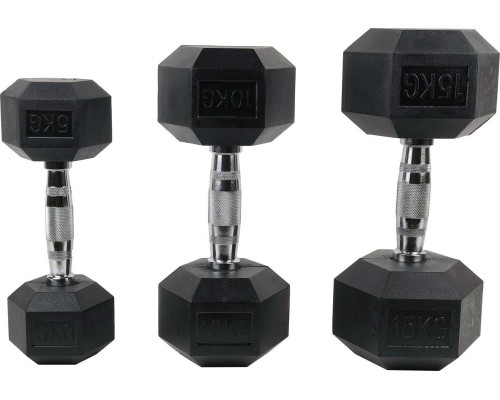 Гантель UnderFit UF45 прогумована 1 х 10 кг Гантель UnderFit UF45 прогумована 1 х 10 кг