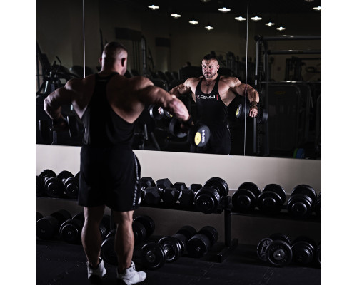 Гантель поргумована HMS HG PRO, 47,5 кг 