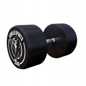 Гантель прогумована Gorilla Sports 100532-00049-0036 35 кг