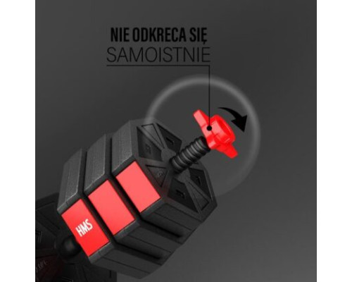 Набір штанга+гантелі HMS SGC30 - 30 кг/чорно-червоний  Набір штанга+гантелі HMS SGC30 - 30 кг/чорно-червоний