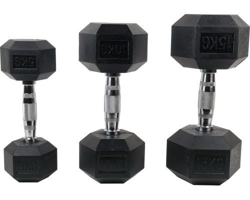 Гантель UnderFit UF53 прогумована 1 х 30 кг Гантель UnderFit UF53 прогумована 1 х 30 кг