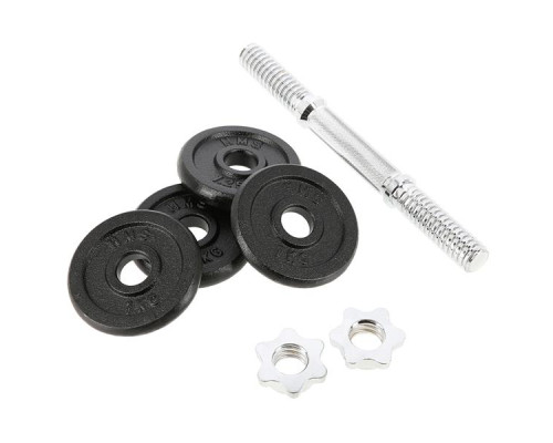 Гантелі розбірні HMS SG02 з перехідником для штанги, 2 х 7 кг