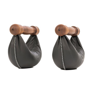 Гантелі NOHRD SwingBell Чорний Горіх 2 х 4 кг