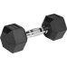 Гантелі чавунні прогумовані HEX 2x8 кг REBEL ACTIVE